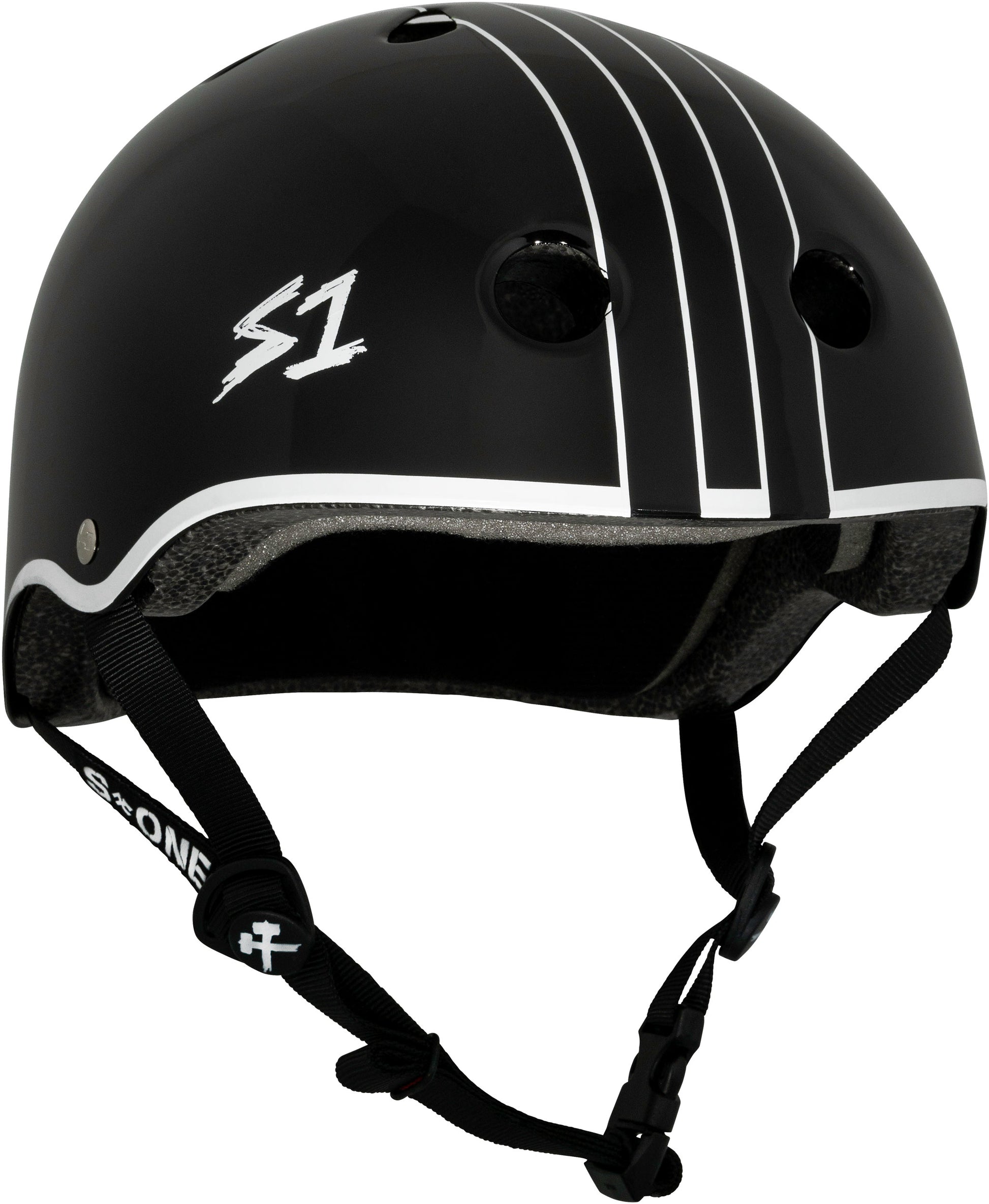 S1-Lifer-Roller-Skate-Skateboard-Helmet-Black-White-Outline-Gavo-Collab-Gavin-Bottger