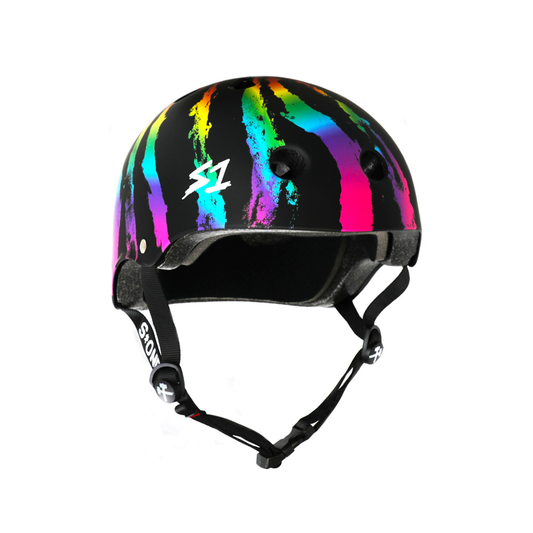 S1-Lifer-Skate-Helmet-Black-Matte-Rainbow-Swirl
