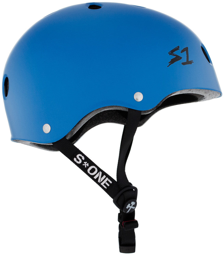 S1-Lifer-Skate-Helmet-Cyan-Matte-Side