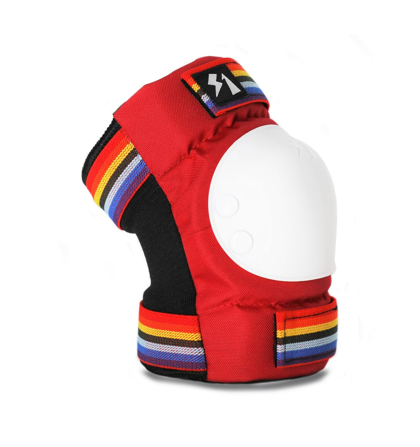 S1 - Park Knee & Elbow Pad Set, Red/Rainbow Retro