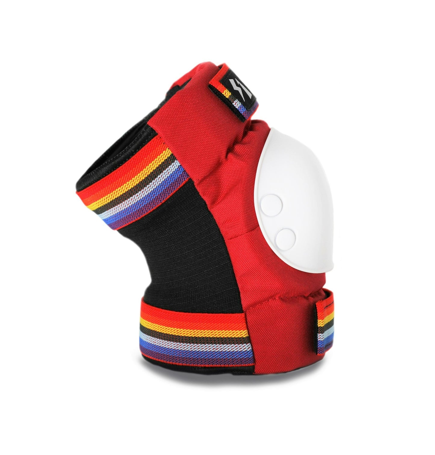 S1 - Park Knee & Elbow Pad Set, Red/Rainbow Retro