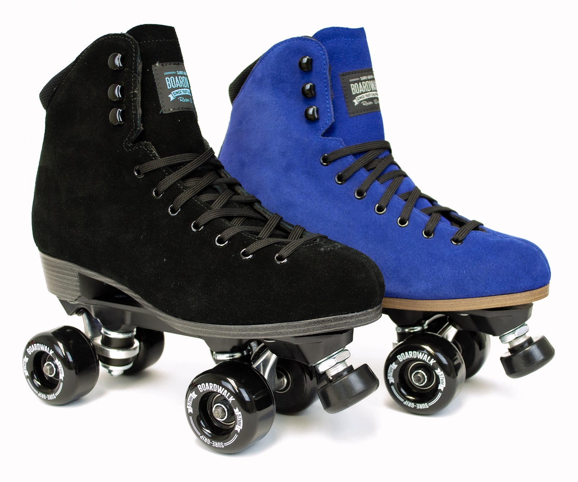 Sure Grip Boardwalk Plus Roller Skates Black Blueberry Blue