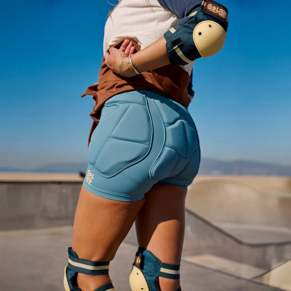 Triple-Eight-NYC-SKORTSAVER-GRLSWIRL-Butt-Padded-Skort-Rusty-Brown-Rear-View