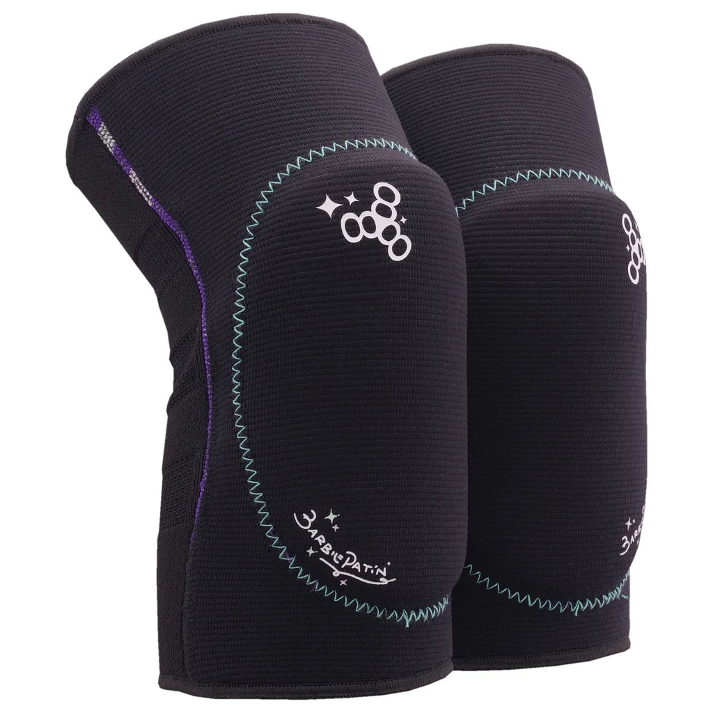 Triple-Eight-Reversible-Soft-Knee-Pads-Barbie-Patin-Black