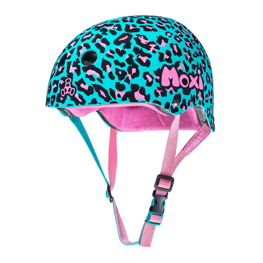 Moxi Helmet-Blue Leopard