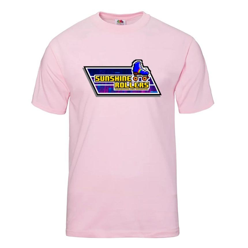 T-Shirt - Sunshine Rollers 8Bit Graphic (Pink)