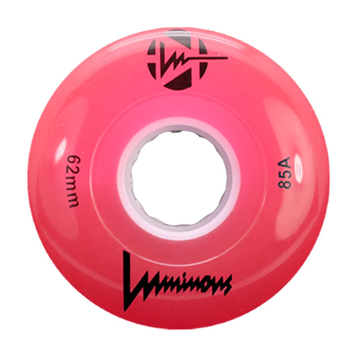 Luminous-Roller-Skate-Glow-Wheels-85A-62mm-Red
