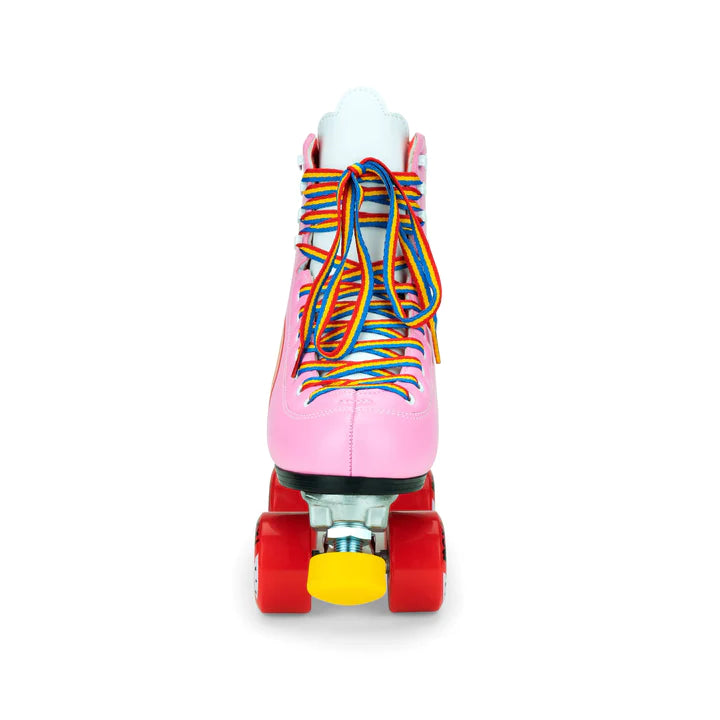 Moxi Rainbow Rider Pink Heart Roller Skates