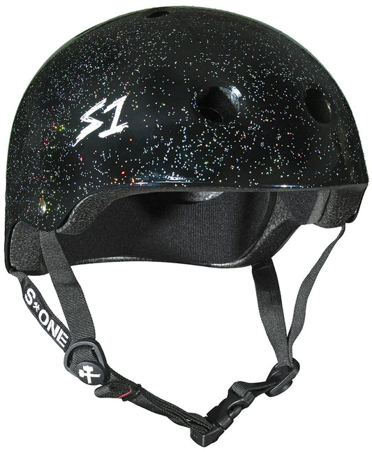 S1-Lifer-Roller-Skate-Helmet-Black-Gloss-Glitter