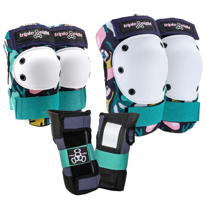 Triple Eight Saver Series Protective Pad Set Floral