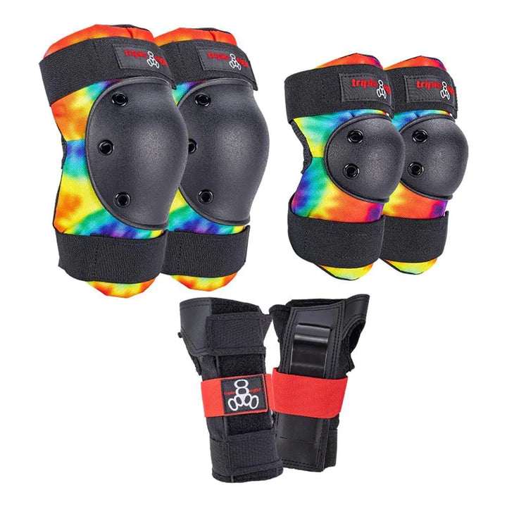Triple Eight Saver Series Protective Pad Set Tie Dye